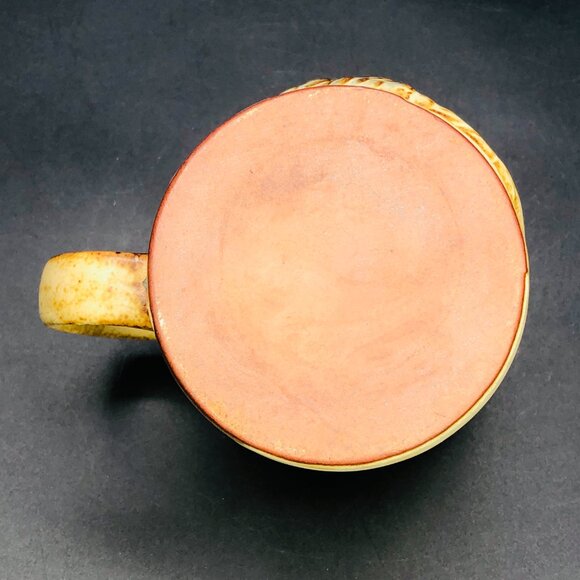 Vintage 70s UCTCI Anthropomorphic Lizard Mug, Japan Redware Pottery Coffee Cup - Picture 8 of 12